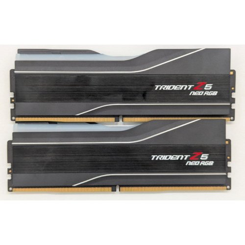 Купить Озу G.Skill DDR5 32GB (2x16GB) 6000Mhz Trident Z5 Neo RGB (F5-6000J3038F16GX2-TZ5NR) (Восстановлено продавцом, 794726) с проверкой совместимости: обзор, характеристики, цена в Киеве, Днепре, Одессе, Харькове, Украине | интернет-магазин TELEMART.UA фото