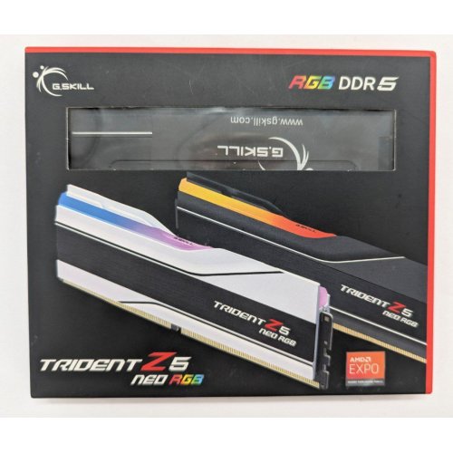 Купить Озу G.Skill DDR5 32GB (2x16GB) 6000Mhz Trident Z5 Neo RGB (F5-6000J3038F16GX2-TZ5NR) (Восстановлено продавцом, 794726) с проверкой совместимости: обзор, характеристики, цена в Киеве, Днепре, Одессе, Харькове, Украине | интернет-магазин TELEMART.UA фото