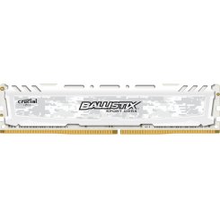 ОЗУ Crucial DDR4 8GB 2666Mhz Ballistix Sport LT White (BLS8G4D26BFSC)