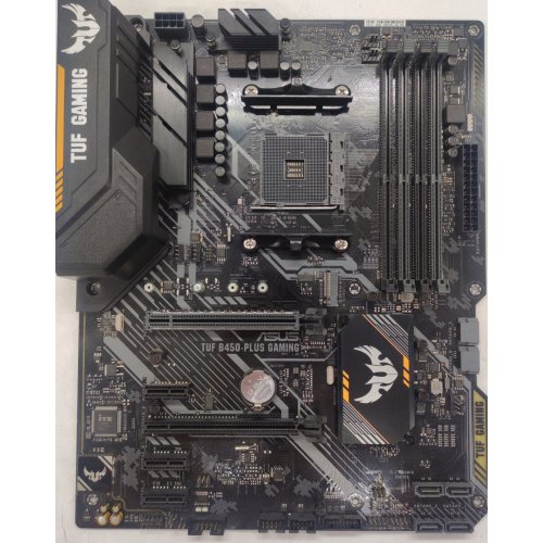 Материнська плата Asus TUF B450-PLUS GAMING (sAM4, AMD B450) (Відновлено продавцем, 794741) купити з перевіркою сумісності: огляд, характеристики, ціна у Києві, Львові, Вінниці, Хмельницькому, Івано-Франківську, Україні | інтернет-магазин TELEMART.UA фото