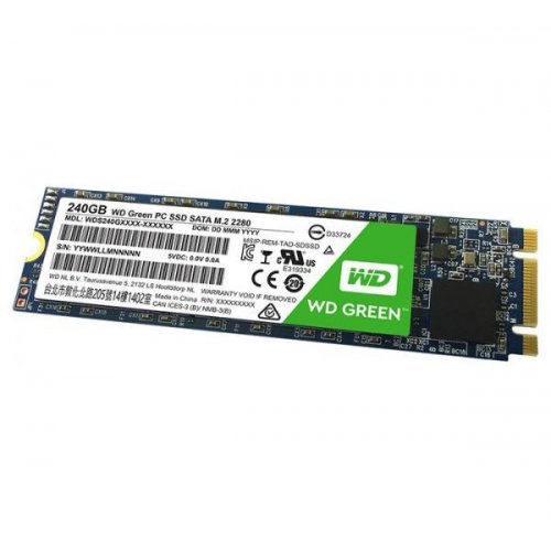 Фото SSD-диск Western Digital Green TLC 240GB M.2 (2280 SATA) (WDS240G2G0B)