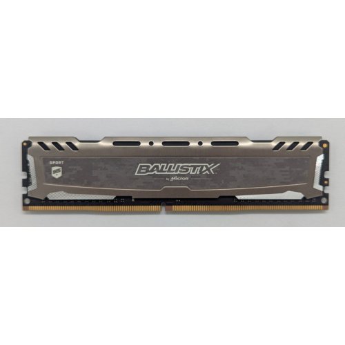 Озп Crucial DDR4 8GB 3200Mhz Ballistix Sport LT Gray (BLS8G4D32AESBK) (Відновлено продавцем, 794979) купити з перевіркою сумісності: огляд, характеристики, ціна у Києві, Львові, Вінниці, Хмельницькому, Івано-Франківську, Україні | інтернет-магазин TELEMART.UA фото