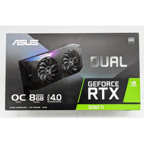 Купить Видеокарта Asus GeForce RTX 3060 Ti Dual OC 8192MB (DUAL-RTX3060TI-O8G-V2) (Восстановлено продавцом, 795008) с проверкой совместимости: обзор, характеристики, цена в Киеве, Днепре, Одессе, Харькове, Украине | интернет-магазин TELEMART.UA фото