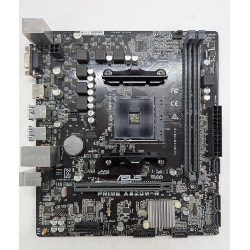 Купить Материнская плата Asus PRIME A320M-R (sAM4, AMD A320) (Восстановлено продавцом, 795058) с проверкой совместимости: обзор, характеристики, цена в Киеве, Днепре, Одессе, Харькове, Украине | интернет-магазин TELEMART.UA фото