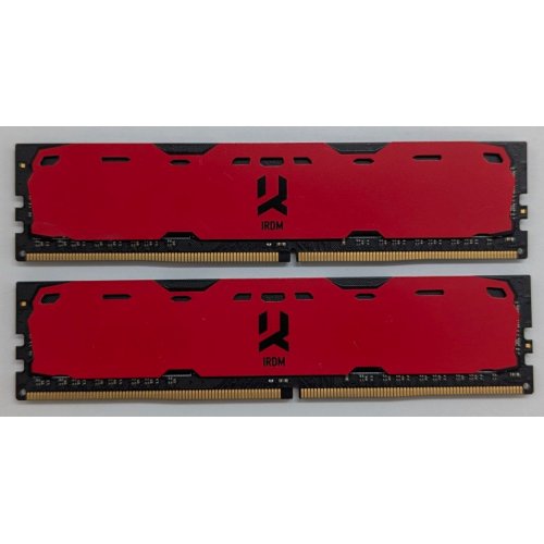 Купить Озу GoodRAM DDR4 16GB (2x8GB) 2400Mhz IRDM Red (IR-R2400D464L15S/16GDC) (Восстановлено продавцом, 795235) с проверкой совместимости: обзор, характеристики, цена в Киеве, Днепре, Одессе, Харькове, Украине | интернет-магазин TELEMART.UA фото