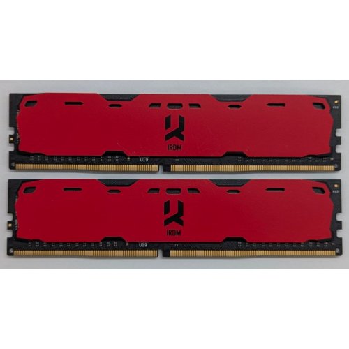 Купить Озу GoodRAM DDR4 16GB (2x8GB) 2400Mhz IRDM Red (IR-R2400D464L15S/16GDC) (Восстановлено продавцом, 795235) с проверкой совместимости: обзор, характеристики, цена в Киеве, Днепре, Одессе, Харькове, Украине | интернет-магазин TELEMART.UA фото