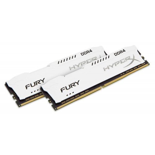 Купить Озу Kingston DDR4 16GB (2x8GB) 2666Mhz HyperX FURY White (HX426C16FW2K2/16) (Восстановлено продавцом, 795247) с проверкой совместимости: обзор, характеристики, цена в Киеве, Днепре, Одессе, Харькове, Украине | интернет-магазин TELEMART.UA фото