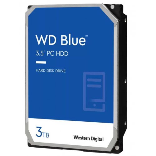 Жорсткий диск Western Digital Blue 3TB 256MB 5400RPM 3.5'' (WD30EZAZ) (Відновлено продавцем, 795277) купити з перевіркою сумісності: огляд, характеристики, ціна у Києві, Львові, Вінниці, Хмельницькому, Івано-Франківську, Україні | інтернет-магазин TELEMART.UA фото