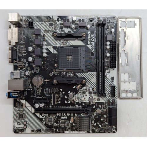 Купить Материнская плата AsRock A320M-DVS R4.0 (sAM4, AMD A320) (Восстановлено продавцом, 795343) с проверкой совместимости: обзор, характеристики, цена в Киеве, Днепре, Одессе, Харькове, Украине | интернет-магазин TELEMART.UA фото
