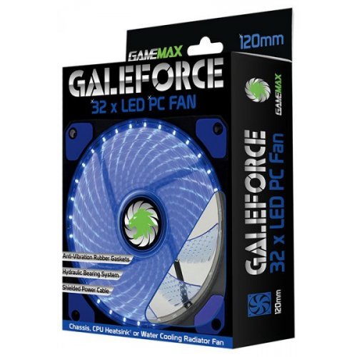 Продати Кулер для корпуса GAMEMAX GaleForce LED Blue (GMX-GF12B) за Trade-In у інтернет-магазині Телемарт - Київ, Дніпро, Україна фото