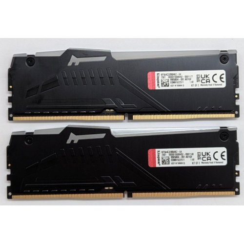Озп Kingston DDR5 64GB (2x32GB) 6400Mhz FURY Beast RGB Black (KF564C32BBAK2-64) (Відновлено продавцем, 795477) купити з перевіркою сумісності: огляд, характеристики, ціна у Києві, Львові, Вінниці, Хмельницькому, Івано-Франківську, Україні | інтернет-магазин TELEMART.UA фото