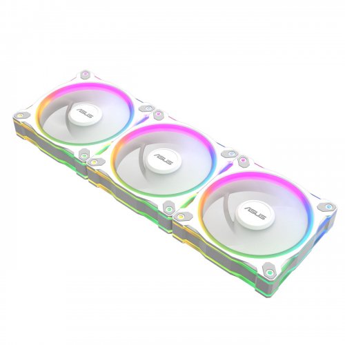 Набір кулерів для корпусу Asus Prime MR120 ARGB Reverse Triple Pack (90DA00L3-B09020) White купити з перевіркою сумісності: огляд, характеристики, ціна у Києві, Львові, Вінниці, Хмельницькому, Івано-Франківську, Україні | інтернет-магазин TELEMART.UA фото