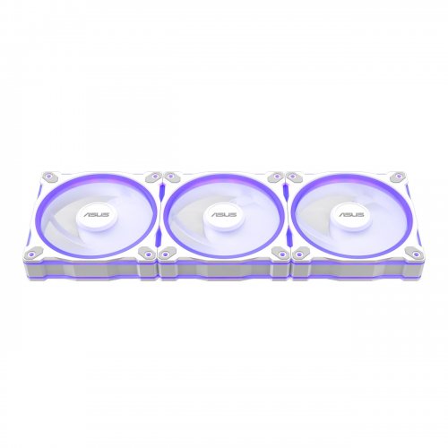 Набір кулерів для корпусу Asus Prime MR120 ARGB Reverse Triple Pack (90DA00L3-B09020) White купити з перевіркою сумісності: огляд, характеристики, ціна у Києві, Львові, Вінниці, Хмельницькому, Івано-Франківську, Україні | інтернет-магазин TELEMART.UA фото