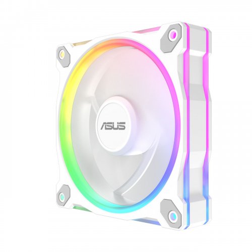 Набір кулерів для корпусу Asus Prime MR120 ARGB Reverse Triple Pack (90DA00L3-B09020) White купити з перевіркою сумісності: огляд, характеристики, ціна у Києві, Львові, Вінниці, Хмельницькому, Івано-Франківську, Україні | інтернет-магазин TELEMART.UA фото
