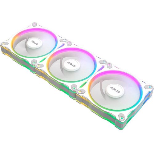 Набір кулерів для корпусу Asus Prime MR120 ARGB Triple Pack (90DA00I3-B09020) White купити з перевіркою сумісності: огляд, характеристики, ціна у Києві, Львові, Вінниці, Хмельницькому, Івано-Франківську, Україні | інтернет-магазин TELEMART.UA фото