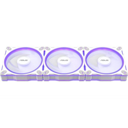 Набір кулерів для корпусу Asus Prime MR120 ARGB Triple Pack (90DA00I3-B09020) White купити з перевіркою сумісності: огляд, характеристики, ціна у Києві, Львові, Вінниці, Хмельницькому, Івано-Франківську, Україні | інтернет-магазин TELEMART.UA фото