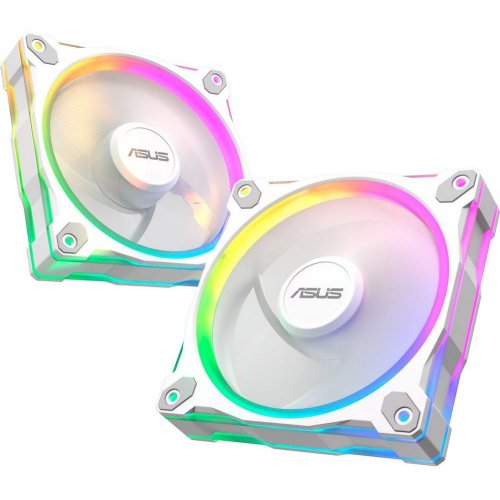 Набір кулерів для корпусу Asus Prime MR120 ARGB Triple Pack (90DA00I3-B09020) White купити з перевіркою сумісності: огляд, характеристики, ціна у Києві, Львові, Вінниці, Хмельницькому, Івано-Франківську, Україні | інтернет-магазин TELEMART.UA фото
