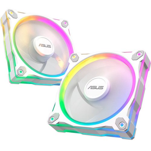 Кулер для корпуса Asus Prime MR120 ARGB (90DA00I3-B09000) White купити з перевіркою сумісності: огляд, характеристики, ціна у Києві, Львові, Вінниці, Хмельницькому, Івано-Франківську, Україні | інтернет-магазин TELEMART.UA фото