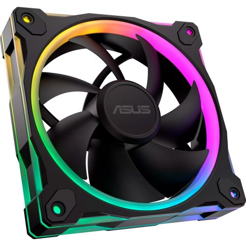 Набір кулерів для корпусу Asus Prime MR120 ARGB Triple Pack (90DA00I0-B09020) Black купити з перевіркою сумісності: огляд, характеристики, ціна у Києві, Львові, Вінниці, Хмельницькому, Івано-Франківську, Україні | інтернет-магазин TELEMART.UA фото