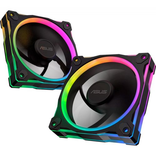 Набір кулерів для корпусу Asus Prime MR120 ARGB Triple Pack (90DA00I0-B09020) Black купити з перевіркою сумісності: огляд, характеристики, ціна у Києві, Львові, Вінниці, Хмельницькому, Івано-Франківську, Україні | інтернет-магазин TELEMART.UA фото
