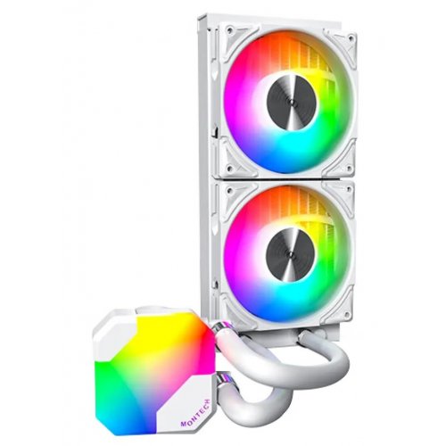Готова СВО Montech HyperFlow ARGB 240 White купити з перевіркою сумісності: огляд, характеристики, ціна у Києві, Львові, Вінниці, Хмельницькому, Івано-Франківську, Україні | інтернет-магазин TELEMART.UA фото