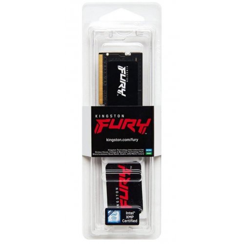 Купить Уценка озу Kingston SODIMM DDR5 16GB 4800Mhz FURY Impact Black (KF548S38IB-16) (Вскрытая упаковка, 795522) с проверкой совместимости: обзор, характеристики, цена в Киеве, Днепре, Одессе, Харькове, Украине | интернет-магазин TELEMART.UA фото
