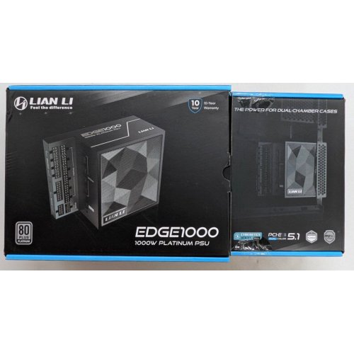 Блок живлення Lian Li Edge 1000W (G9P.EG1000.BE00.EU) Black (Відновлено продавцем, 795529) купити з перевіркою сумісності: огляд, характеристики, ціна у Києві, Львові, Вінниці, Хмельницькому, Івано-Франківську, Україні | інтернет-магазин TELEMART.UA фото