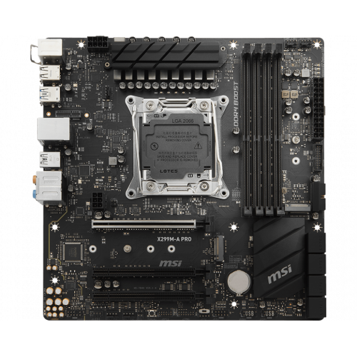 Продати Материнська плата MSI X299M-A PRO (s2066, Intel X299) за Trade-In у інтернет-магазині Телемарт - Київ, Дніпро, Україна фото
