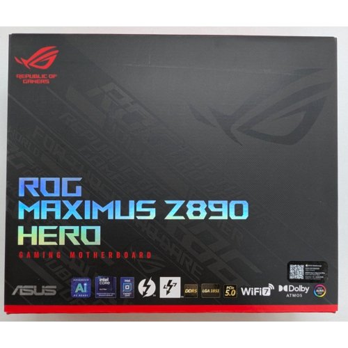 Материнська плата Asus ROG MAXIMUS Z890 HERO (s1851, Intel Z890) (Відновлено продавцем, 795563) купити з перевіркою сумісності: огляд, характеристики, ціна у Києві, Львові, Вінниці, Хмельницькому, Івано-Франківську, Україні | інтернет-магазин TELEMART.UA фото