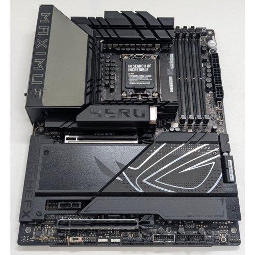 Материнська плата Asus ROG MAXIMUS Z890 HERO (s1851, Intel Z890) (Відновлено продавцем, 795563) купити з перевіркою сумісності: огляд, характеристики, ціна у Києві, Львові, Вінниці, Хмельницькому, Івано-Франківську, Україні | інтернет-магазин TELEMART.UA фото