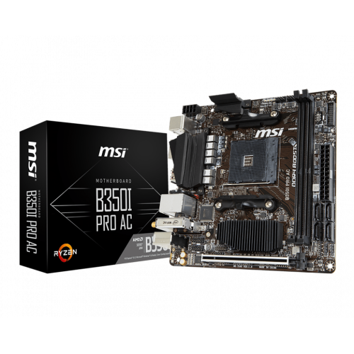 Продать Материнская плата MSI B350I PRO AC (sAM4, AMD B350) по Trade-In интернет-магазине Телемарт - Киев, Днепр, Украина фото