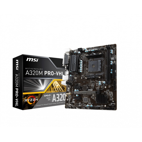 Продати Материнська плата MSI A320M PRO-VHL (sAM4, AMD A320) за Trade-In у інтернет-магазині Телемарт - Київ, Дніпро, Україна фото