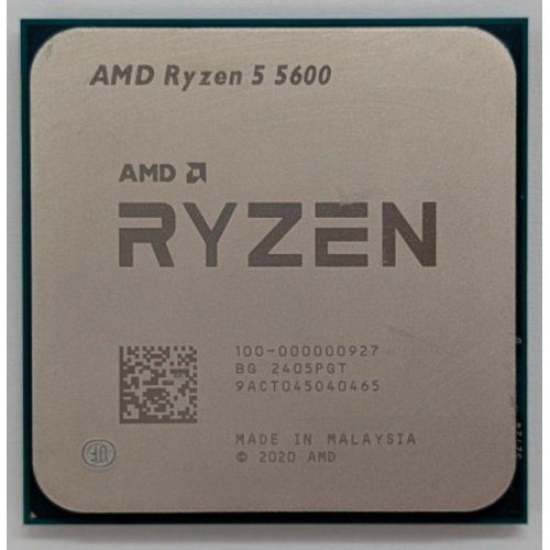 Процесор AMD Ryzen 5 5600 3.5(4.4)GHz 32MB sAM4 Tray (100-000000927) (Відновлено продавцем, 795606) купити з перевіркою сумісності: огляд, характеристики, ціна у Києві, Львові, Вінниці, Хмельницькому, Івано-Франківську, Україні | інтернет-магазин TELEMART.UA фото