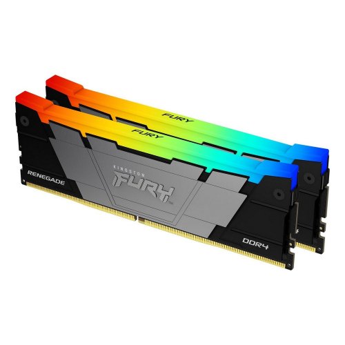 Уцінка озп Kingston DDR4 32GB (2x16GB) 3600Mhz FURY Renegade RGB Black (KF436C16RB12AK2/32) (Розкрита упаковка, 795614) купити з перевіркою сумісності: огляд, характеристики, ціна у Києві, Львові, Вінниці, Хмельницькому, Івано-Франківську, Україні | інтернет-магазин TELEMART.UA фото