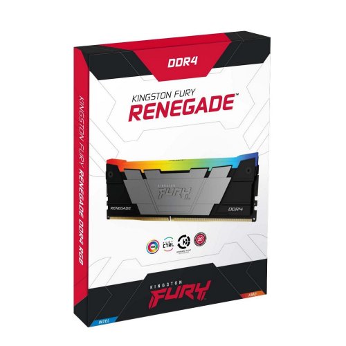 Уцінка озп Kingston DDR4 32GB (2x16GB) 3600Mhz FURY Renegade RGB Black (KF436C16RB12AK2/32) (Розкрита упаковка, 795614) купити з перевіркою сумісності: огляд, характеристики, ціна у Києві, Львові, Вінниці, Хмельницькому, Івано-Франківську, Україні | інтернет-магазин TELEMART.UA фото