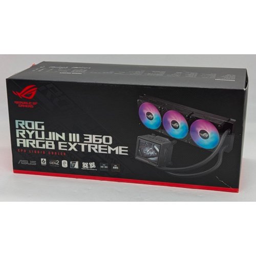 Готова сво Asus ROG Ryujin III 360 ARGB Extreme (90RC0131-M0EAY0) Black (Відновлено продавцем, 795653) купити з перевіркою сумісності: огляд, характеристики, ціна у Києві, Львові, Вінниці, Хмельницькому, Івано-Франківську, Україні | інтернет-магазин TELEMART.UA фото