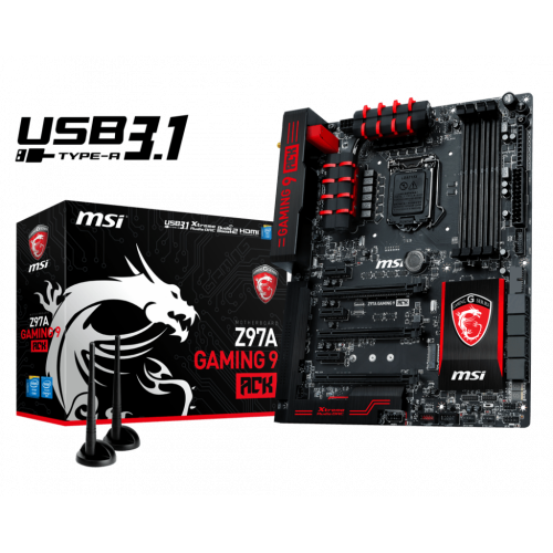 Продати Материнська плата MSI Z97A GAMING 9 ACK (s1151, Intel Z97) за Trade-In у інтернет-магазині Телемарт - Київ, Дніпро, Україна фото
