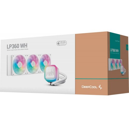 Готова СВО Deepcool LP360 (R-LP360-WHMSMC-G-1) White купити з перевіркою сумісності: огляд, характеристики, ціна у Києві, Львові, Вінниці, Хмельницькому, Івано-Франківську, Україні | інтернет-магазин TELEMART.UA фото