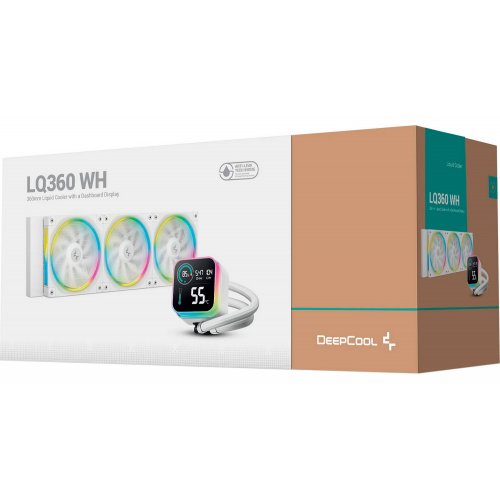 Купить Готовая СВО Deepcool LQ360 (R-LQ360-WHDSMC-G-1) White с проверкой совместимости: обзор, характеристики, цена в Киеве, Днепре, Одессе, Харькове, Украине | интернет-магазин TELEMART.UA фото