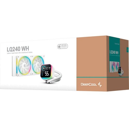 Купить Готовая СВО Deepcool LQ240 (R-LQ240-WHDSMC-G-1) White с проверкой совместимости: обзор, характеристики, цена в Киеве, Днепре, Одессе, Харькове, Украине | интернет-магазин TELEMART.UA фото
