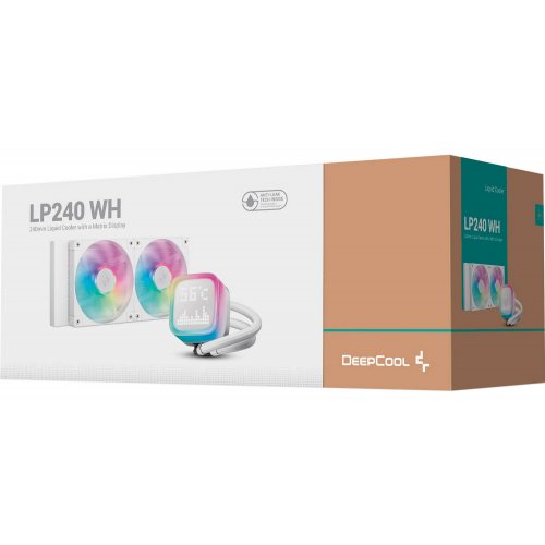 Купить Готовая СВО Deepcool LP240 (R-LP240-WHMSMC-G-1) White с проверкой совместимости: обзор, характеристики, цена в Киеве, Днепре, Одессе, Харькове, Украине | интернет-магазин TELEMART.UA фото