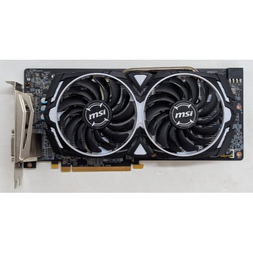Купить Видеокарта MSI Radeon RX 580 ARMOR OC 4096MB (RX 580 ARMOR 4G OC) (Восстановлено продавцом, 795803) с проверкой совместимости: обзор, характеристики, цена в Киеве, Днепре, Одессе, Харькове, Украине | интернет-магазин TELEMART.UA фото
