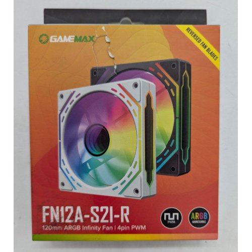 Купить Кулер для корпуса GAMEMAX FN12A S2I Reverse (FN12A-S2I-R) Black (Восстановлено продавцом, 795825) с проверкой совместимости: обзор, характеристики, цена в Киеве, Днепре, Одессе, Харькове, Украине | интернет-магазин TELEMART.UA фото