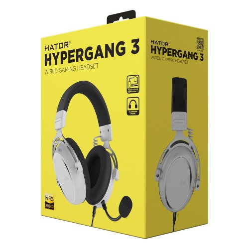 Купить Уценка наушники HATOR Hypergang 3 (ESH06) White (Вскрытая упаковка, 795832) - цена в Харькове, Киеве, Днепре, Одессе
в интернет-магазине Telemart фото
