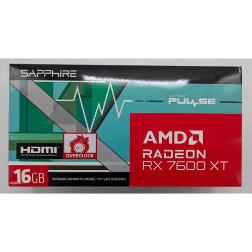 Відеокарта Sapphire Radeon RX 7600 XT Pulse 16384MB (11339-04-20G) (Стан нового, 795839) купити з перевіркою сумісності: огляд, характеристики, ціна у Києві, Львові, Вінниці, Хмельницькому, Івано-Франківську, Україні | інтернет-магазин TELEMART.UA фото