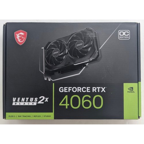 Купить Видеокарта MSI GeForce RTX 4060 VENTUS 2X BLACK OC 8192MB (RTX 4060 VENTUS 2X BLACK 8G OC) (Восстановлено продавцом, 795859) с проверкой совместимости: обзор, характеристики, цена в Киеве, Днепре, Одессе, Харькове, Украине | интернет-магазин TELEMART.UA фото