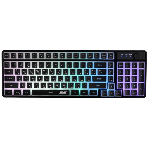 Купити Клавіатура 2E Gaming KG390 RGB Wireless (2E-KG390UBK-WL) Black - ціна в Києві, Львові, Вінниці, Хмельницькому, Франківську, Україні | інтернет-магазин TELEMART.UA фото
