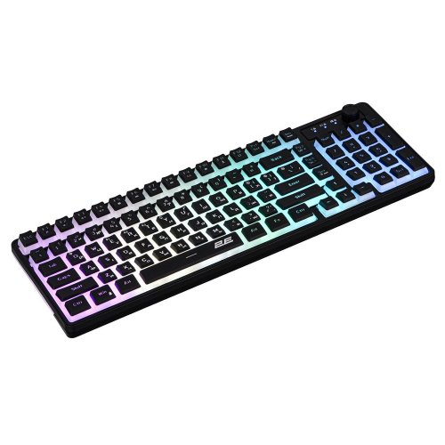 Купити Клавіатура 2E Gaming KG390 RGB Wireless (2E-KG390UBK-WL) Black - ціна в Києві, Львові, Вінниці, Хмельницькому, Франківську, Україні | інтернет-магазин TELEMART.UA фото