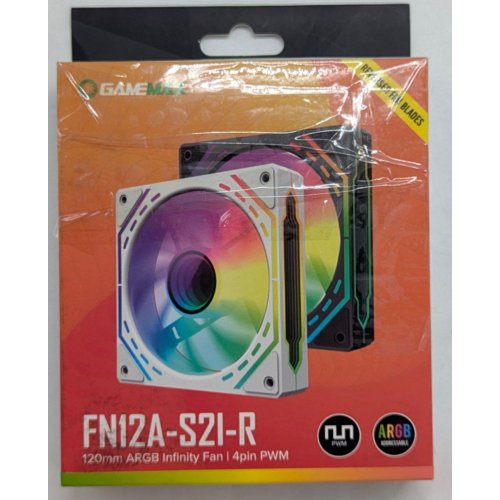 Купить Кулер для корпуса GAMEMAX FN12A S2I Reverse (FN12A-S2I-R) Black (Восстановлено продавцом, 795867) с проверкой совместимости: обзор, характеристики, цена в Киеве, Днепре, Одессе, Харькове, Украине | интернет-магазин TELEMART.UA фото