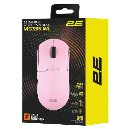 Купити Миша 2E Gaming MG355 Wireless (2E-MG355UPK-WL) Pink - ціна в Києві, Львові, Вінниці, Хмельницькому, Франківську, Україні | інтернет-магазин TELEMART.UA фото
